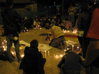 candlelight vigil for bulls