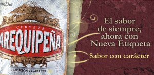 arequipeña beer label