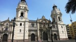 plaza armas mayor lima peru catedral